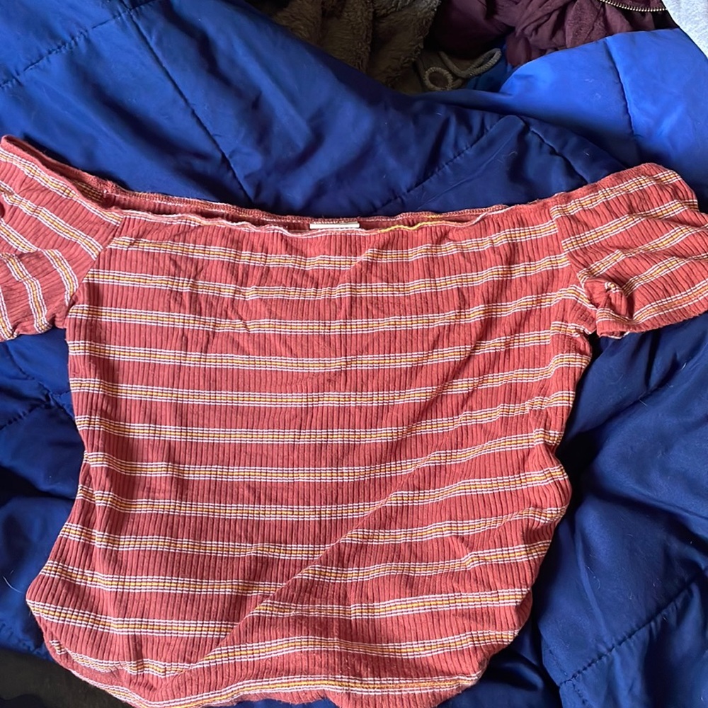 stripped cropped top